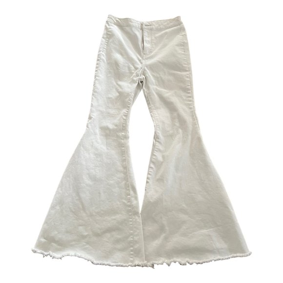 Free People Denim - Free People Women's Jeans White Wide Leg Size 28 White Denim